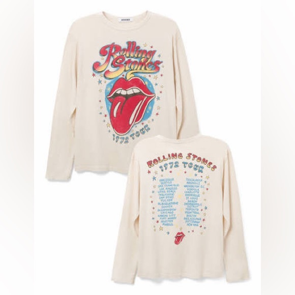 Daydreamer Tops - Daydreamer Rolling Stones Graphic Long Sleeve